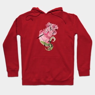 Female hand hold flowers Hoodie